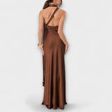 Azura - Vestido maxi chic de satén