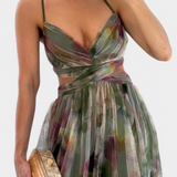 Ingrid Vestido Maxi Floral con Escote en V