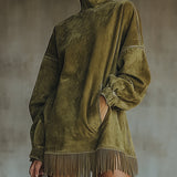 Olive™ | Vestido de cuello alto