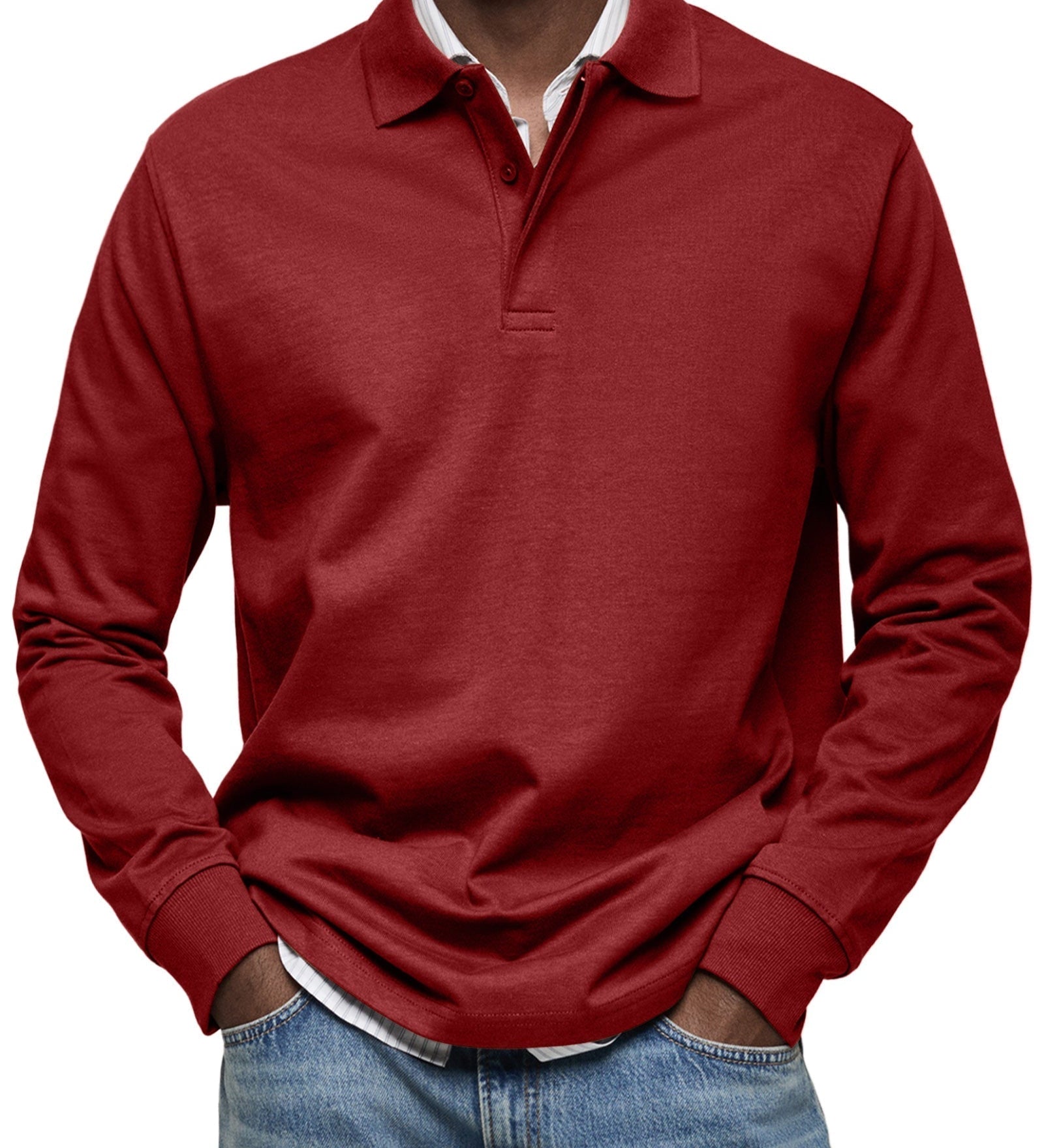 HUGO® | Polo de lujo de manga larga
