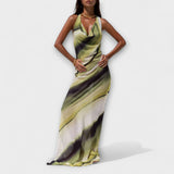 Vestidos maxi clásicos con degradado y tie-dye