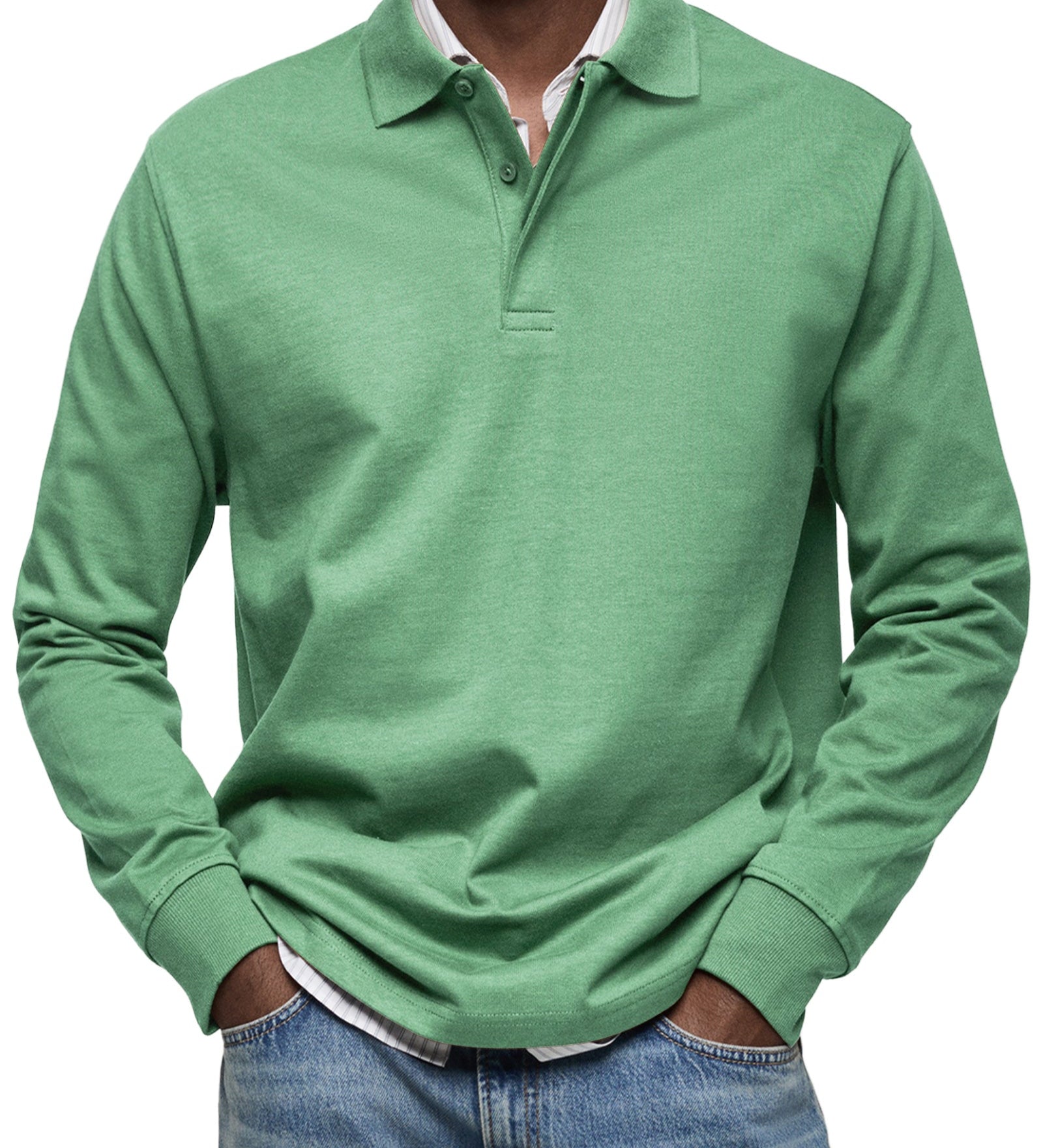 HUGO® | Polo de lujo de manga larga
