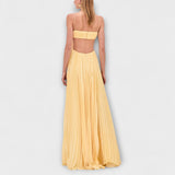 Mireille - Vestidos maxi elegantes con pliegues y aberturas