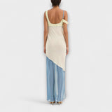 Alora - Vestido midi Thames con detalles de inserciones