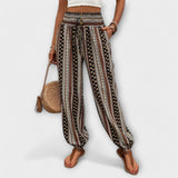 スカーレット - エスニックグラフィックプリントのパンツ