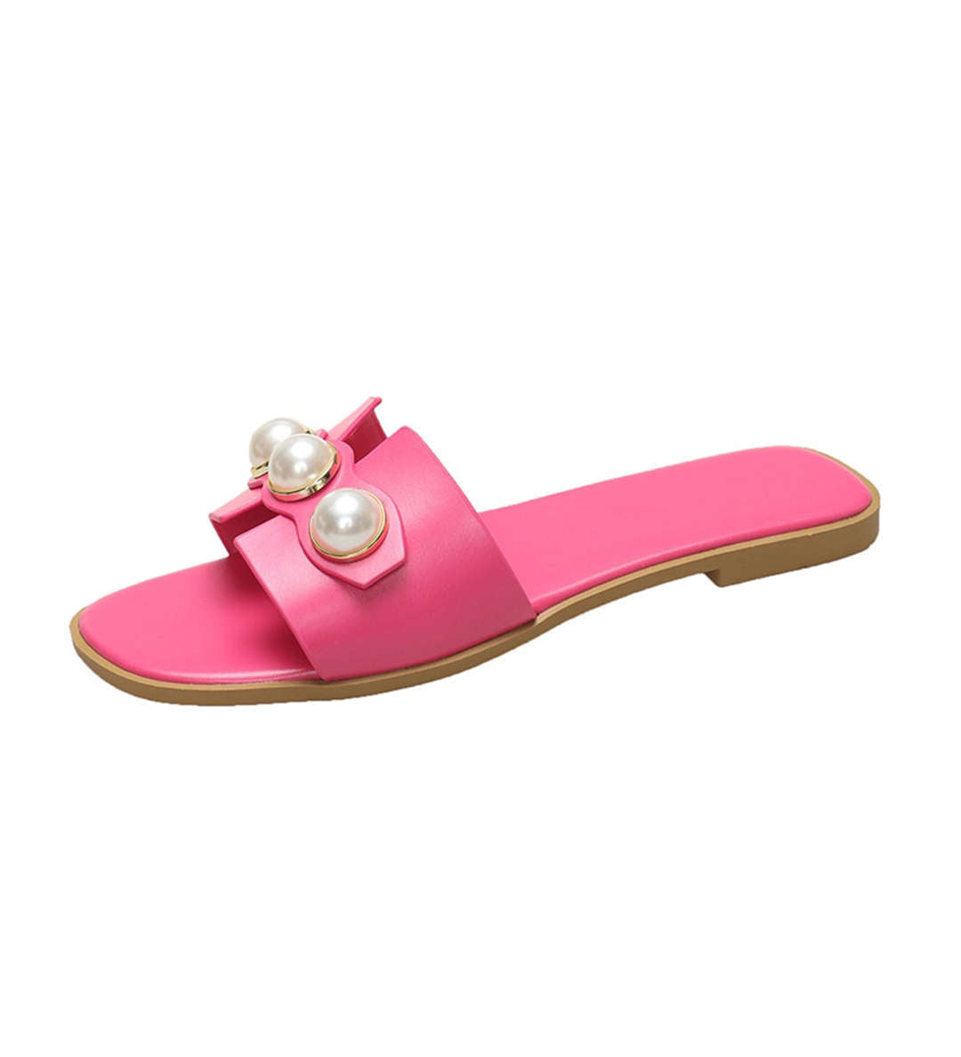 Zapatillas Planas de Perlas