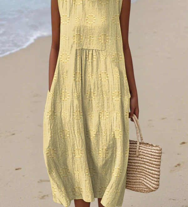 Rose™ | Vestido midi bordado