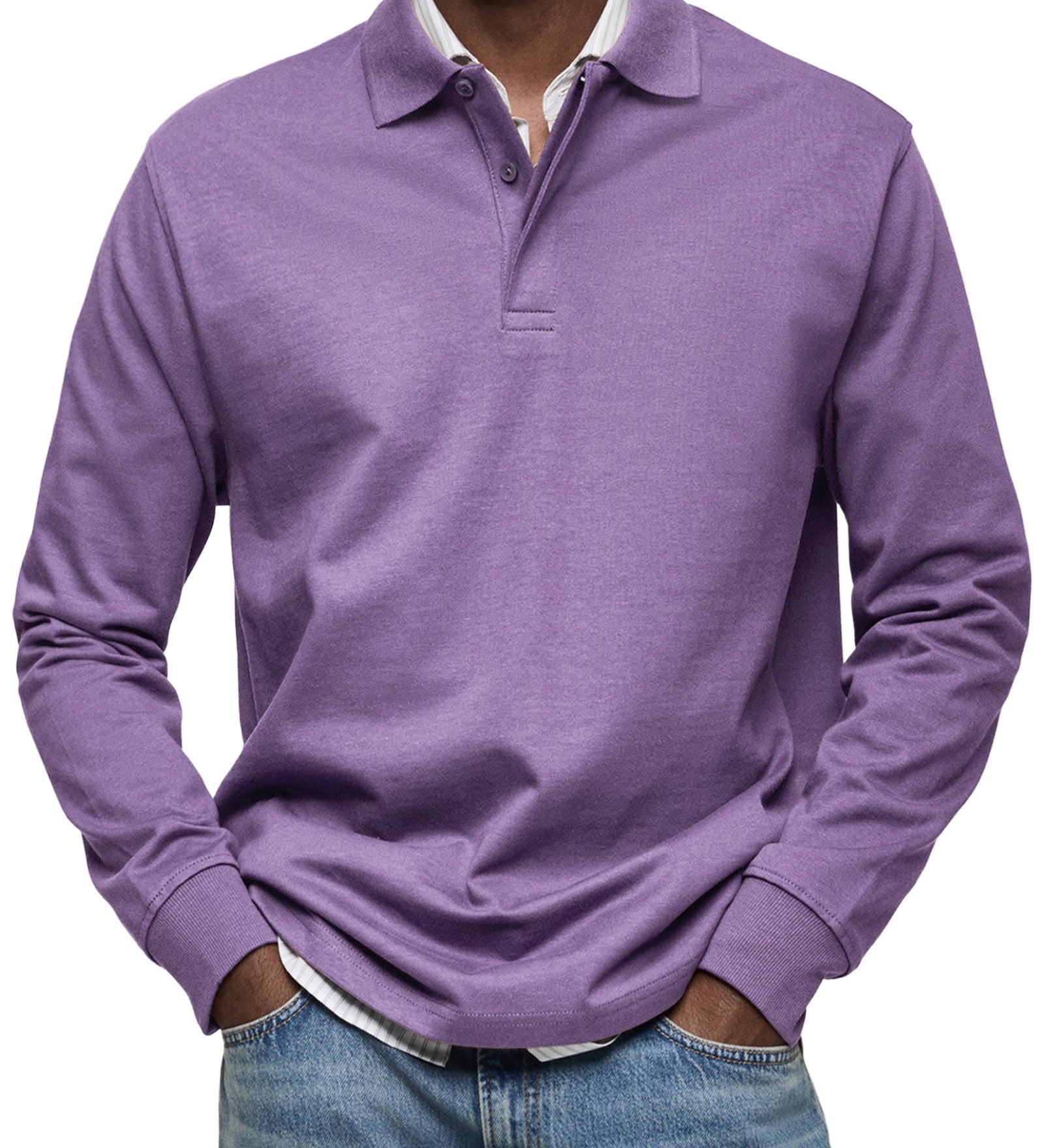 HUGO® | Polo de lujo de manga larga