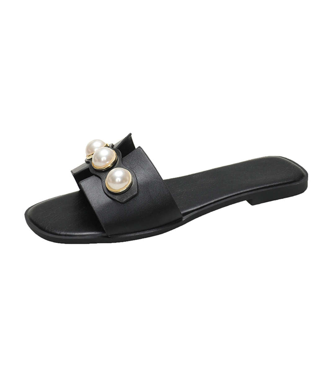 Zapatillas Planas de Perlas