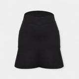 Shorts de tiro alto con falda