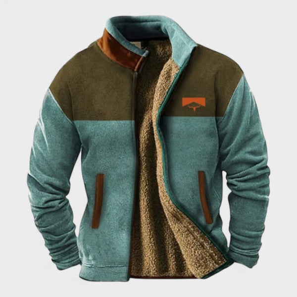 Adrien™ | chaqueta de felpa elegante para hombres con forro térmico