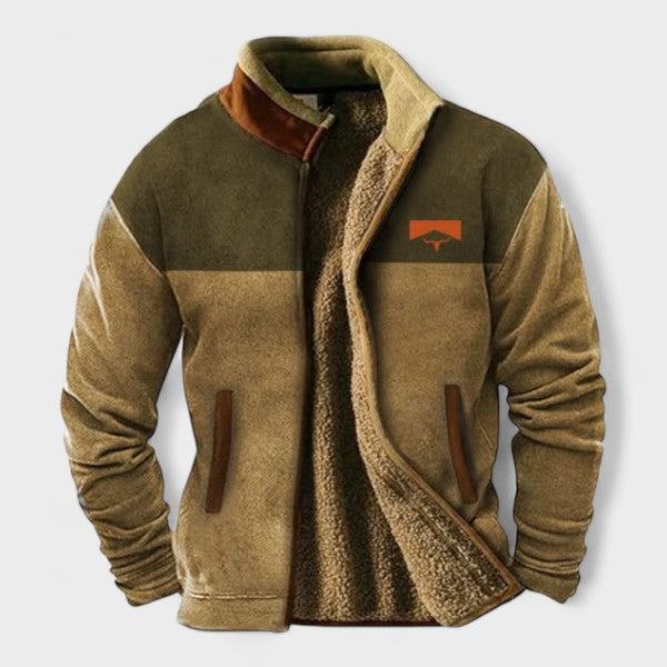 Adrien™ | chaqueta de felpa elegante para hombres con forro térmico