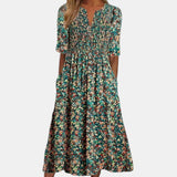 Livia™ | Vestido con estampado floral y botones