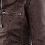 Gia™ | Chaqueta de cuero estilo motorista