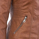 Gia™ | Chaqueta de cuero estilo motorista