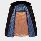 Helmfried™ | Chaqueta acolchada de hombre con cuello de piel