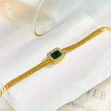 Collar verde Joana Grøn con esmeralda