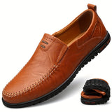 Elegantes mocasines de piel