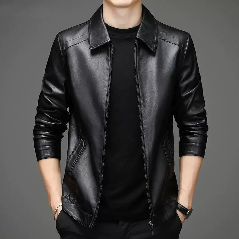 Leo™ | Chaqueta de cuero informal