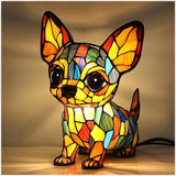 Patoune – Lámpara mágica para perros de vidrio colorido