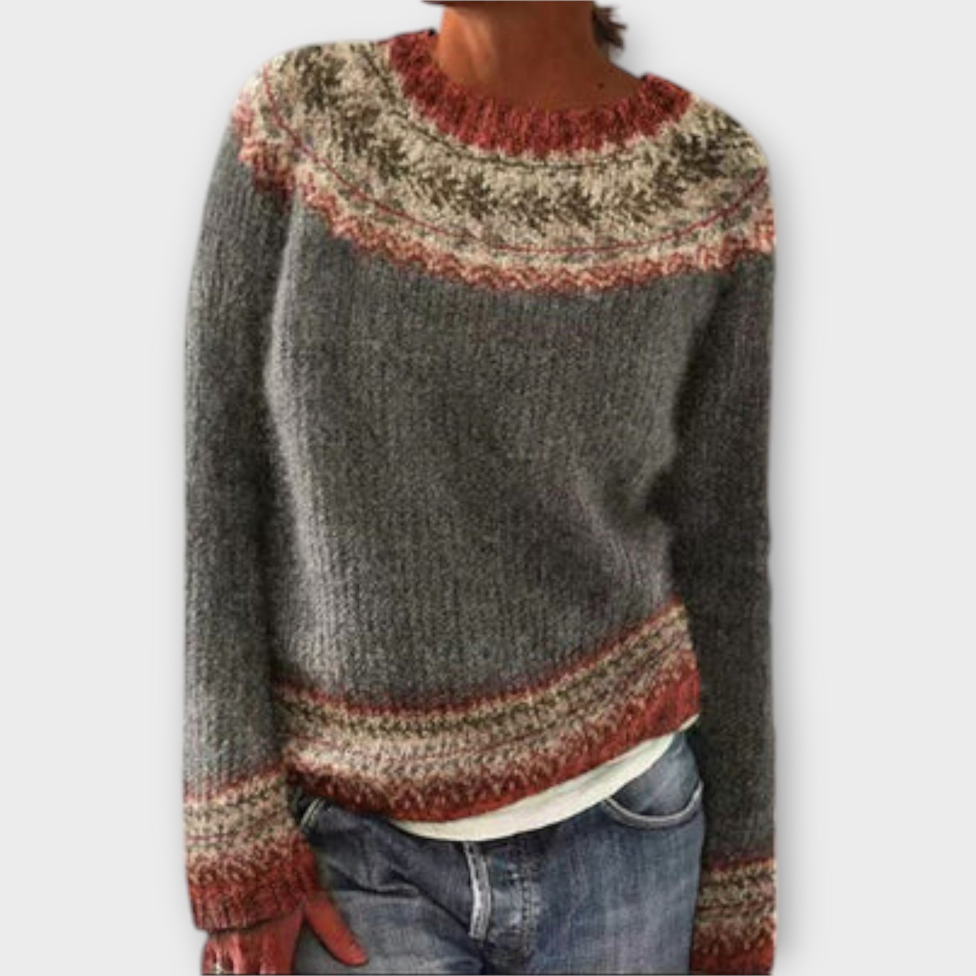 suéter vintage de punto para mujer