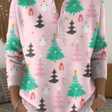 Clara | Suéter de Navidad con estampado de árbol de Navidad