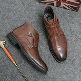 Botines doble monje de cuero sintético Parker™
