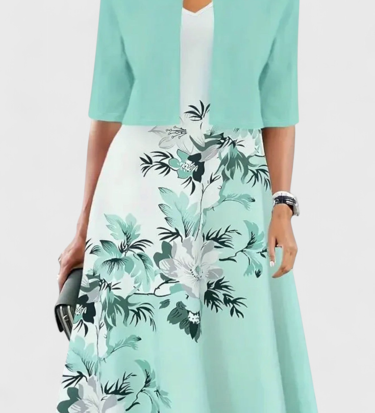 Estrella Conjunto de Vestido Blazer Midi
