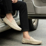 Mocasines elegantes de ante de primera calidad