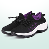 Ambulo zapatos ortopédicos de tejido de punto - lila y negro
