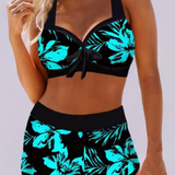 Josefa™ | Bañador de cintura alta con estampado floral