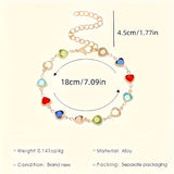 Pulsera única con forma de corazón