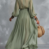 Élodine™ | Vestido Maxi Bohemio con Estampado Floral