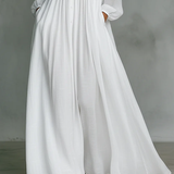 Léonie™ | Vestido maxi minimalista con cuello alto