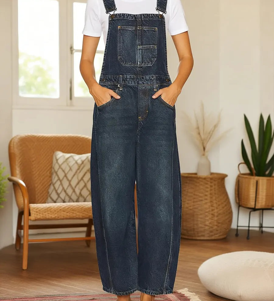 Nora | Mono denim para jardinería con bolsillos