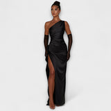 Vestido maxi con un solo tirante