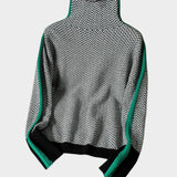 Marieke™ | Jersey de cuello alto con rayas contrastantes llamativas
