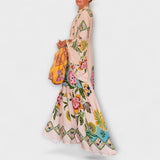 Lisa - vestidos maxi elegantes con estampado floral y diseño holgado