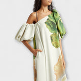 Melodija - vestidos maxi asimétricos con flores