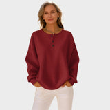 Mia - Camiseta Henley cómoda