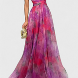 Ingrid Vestido Maxi Floral con Escote en V