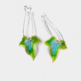 Pendientes Vintage Hoja Verde