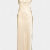 Elvera Vestido Midi Halter con Rosetas