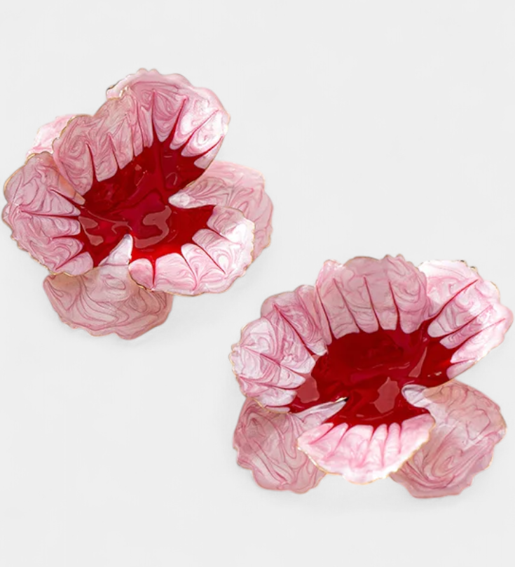 Pendientes Geométricos con Forma de Flor