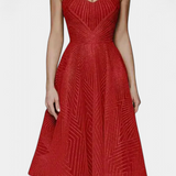 Everleigh Vestido Largo con Bordados y Corte en A