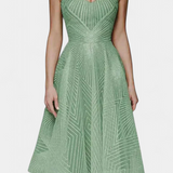 Everleigh Vestido Largo con Bordados y Corte en A