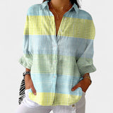 Nika – Blusa de verano con estampado vibrante