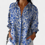 Nika – Blusita de verano con un estampado vibrante