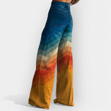 Rozálie - pantalones acampanados de tiro alto