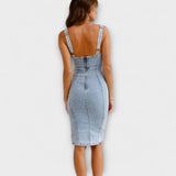 Ana - Vestido vaquero con tirantes ajustables